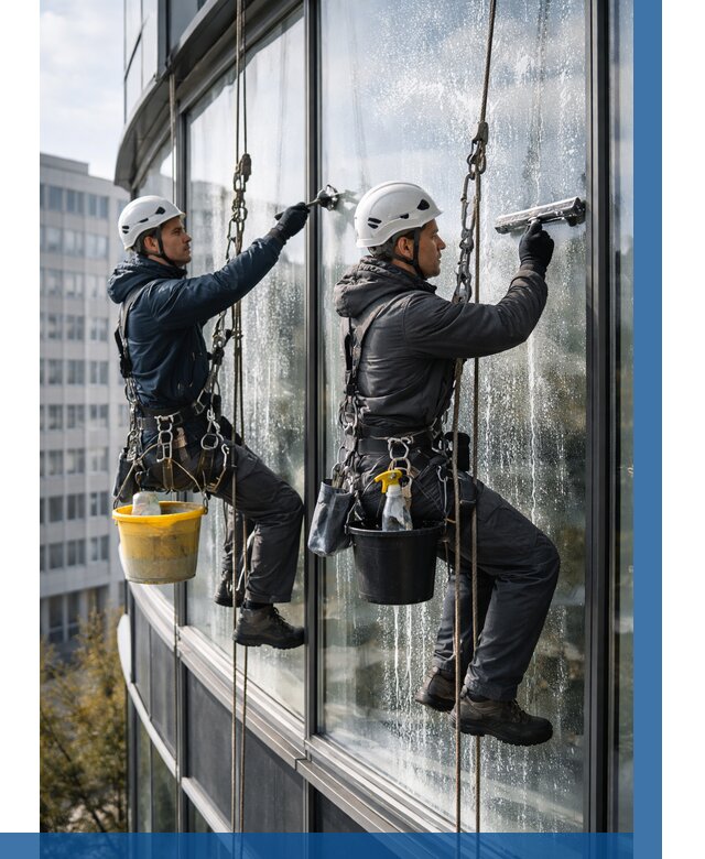 Мойка панорамных окон в Снежинске от 364 р. заказать у ВЫСОТНИК-Снж