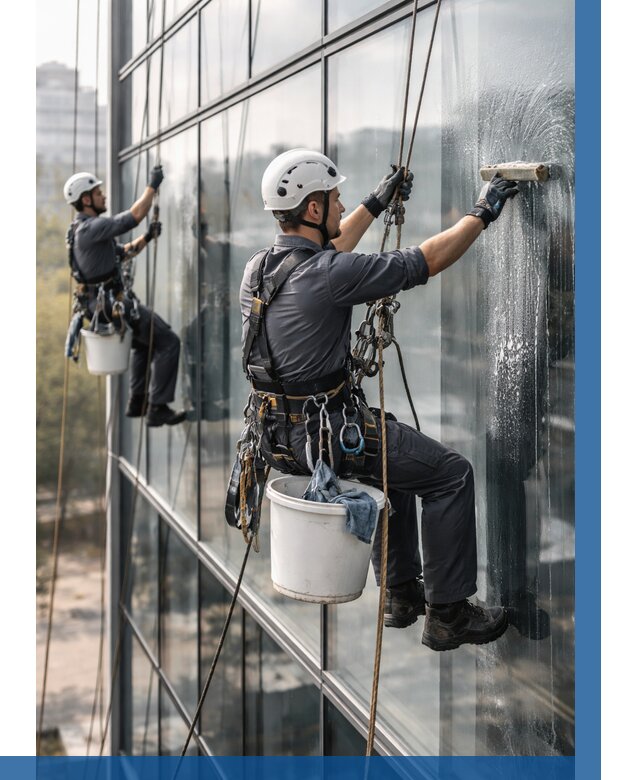 Мойка сплошного остекления в Снежинске, заказать от 312 р.| ВЫСОТНИК-Снж