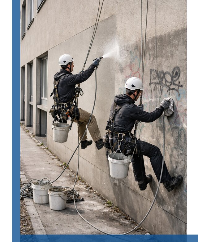 Антиграффити покрытие фасада с защитой от надписей в Снежинске