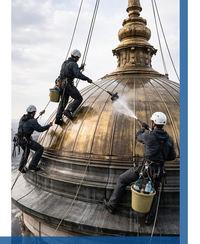 Мойка куполов и шпилей в Снежинске от 8314 р. - заказать | ВЫСОТНИК-Снж