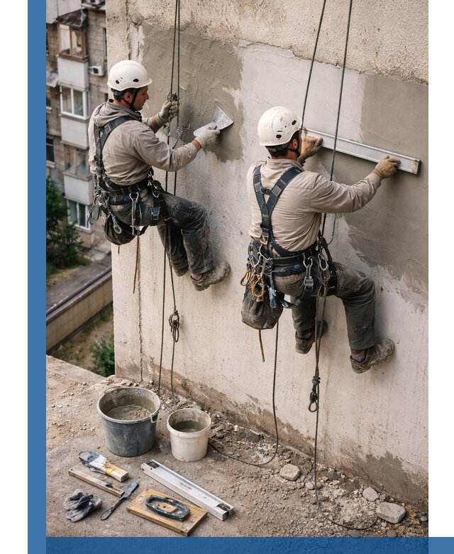 Комплексный ремонт штукатурного фасада с гарантией в Снежинске