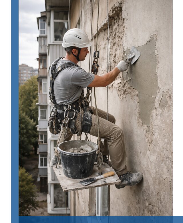 Восстановление фасадной штукатурки в Снежинске с гарантией качества