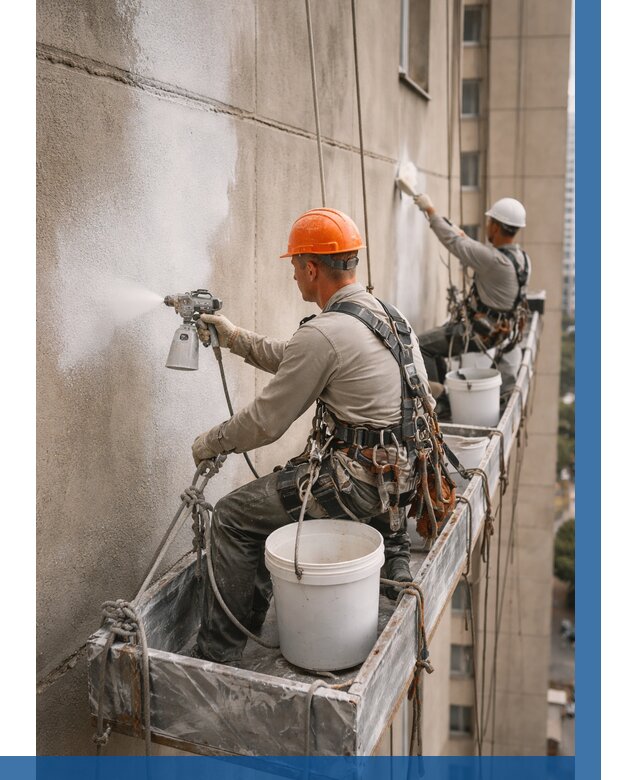 Грунтовка фасада на высоте в Снежинске от 125 р. | ВЫСОТНИК-Снж