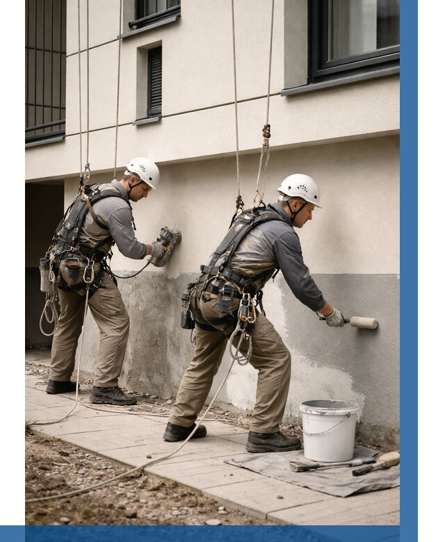 Окраска цоколя здания в Снежинске от 468 р. под ключ | ВЫСОТНИК-Снж