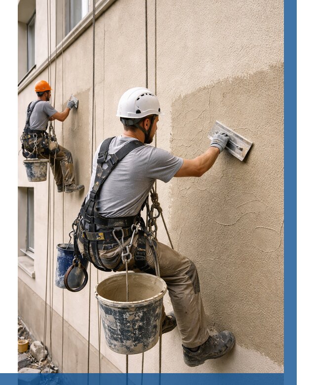 Декоративная штукатурка фасада в Снежинске от 1247 р. | ВЫСОТНИК-Снж