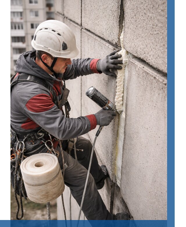 Утепление межпанельных швов в Снежинске от 727 р. | ВЫСОТНИК-Снж