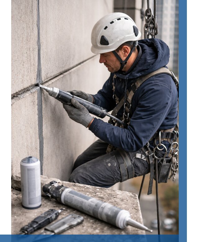 Вторичная герметизация швов в Снежинске от 468 р. | ВЫСОТНИК-Снж