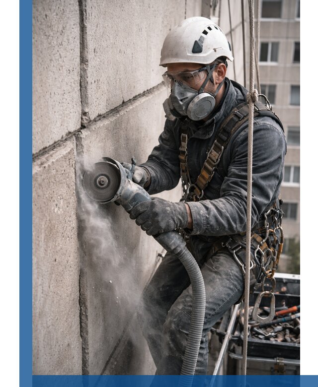 Штробление межпанельных швов в Снежинске качественно и быстро