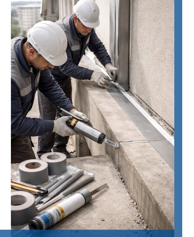 Герметизация примыкания балкона в Снежинске от 4676 р. | ВЫСОТНИК-Снж