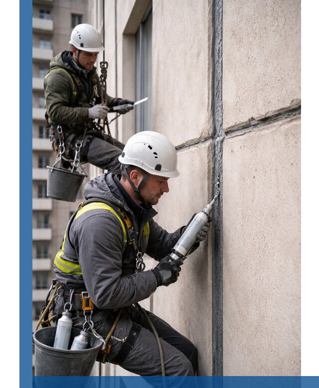 Герметизация деформационных швов фасада в Снежинске качественно