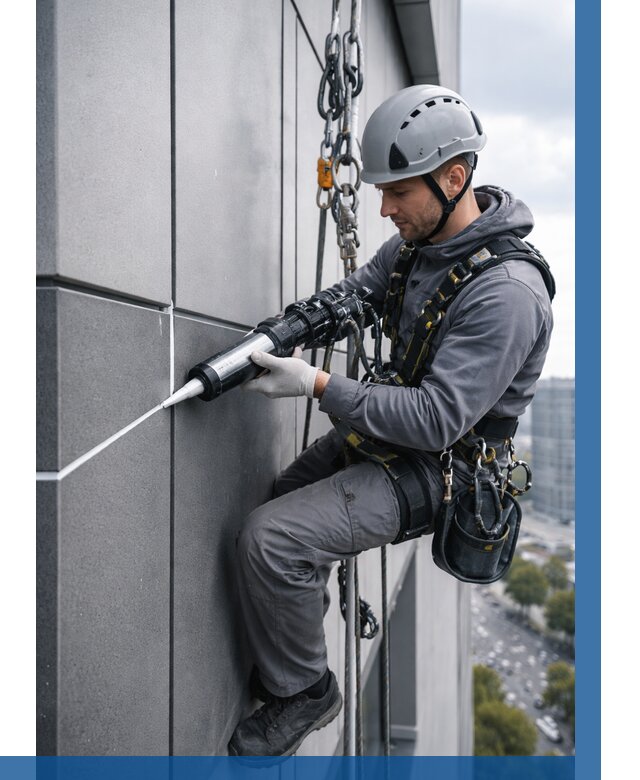 Герметизация стыков фасадных панелей в Снежинске от 6755 р.| ВЫСОТНИК-Снж