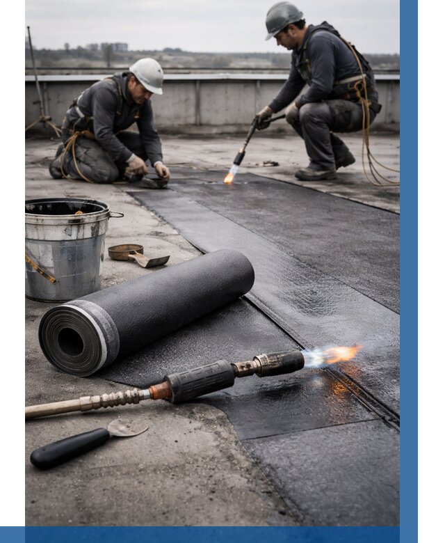 Ремонт рулонной кровли в Снежинске от 675 р. | ВЫСОТНИК-Снж