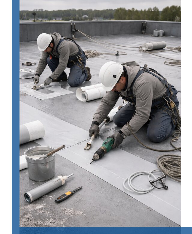 Ремонт мембранной кровли в Снежинске качественно и с гарантией