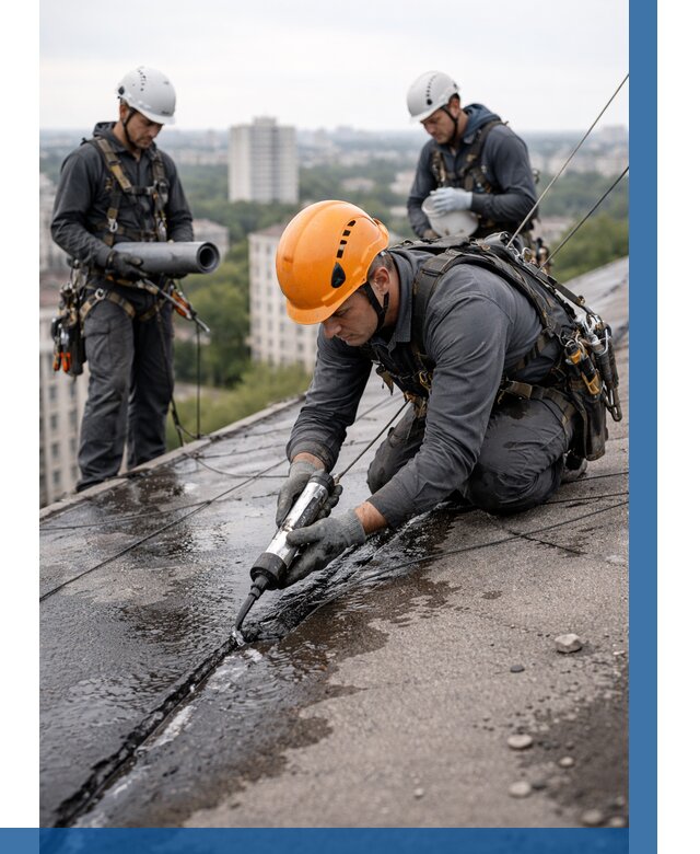 Устранение протечек кровли в Снежинске от 12470 р. | ВЫСОТНИК-Снж