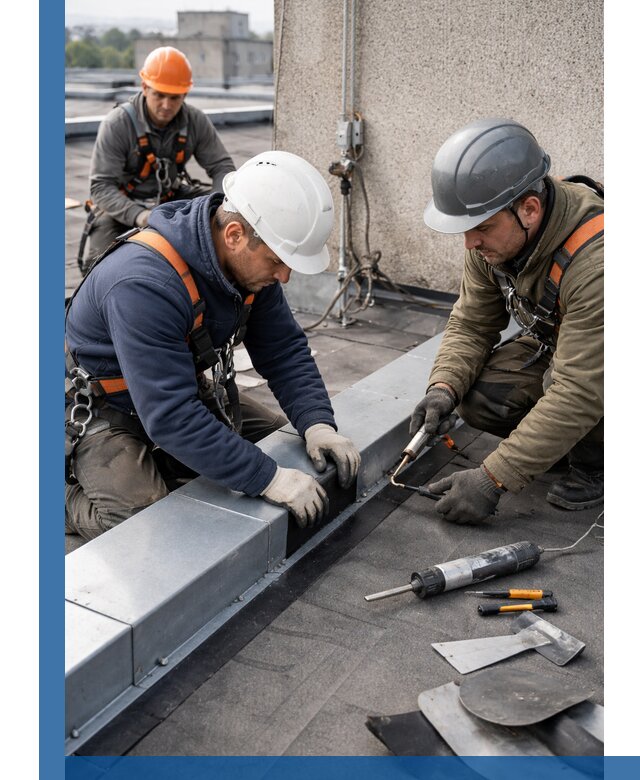 Ремонт кровельных примыканий в Снежинске профессионально