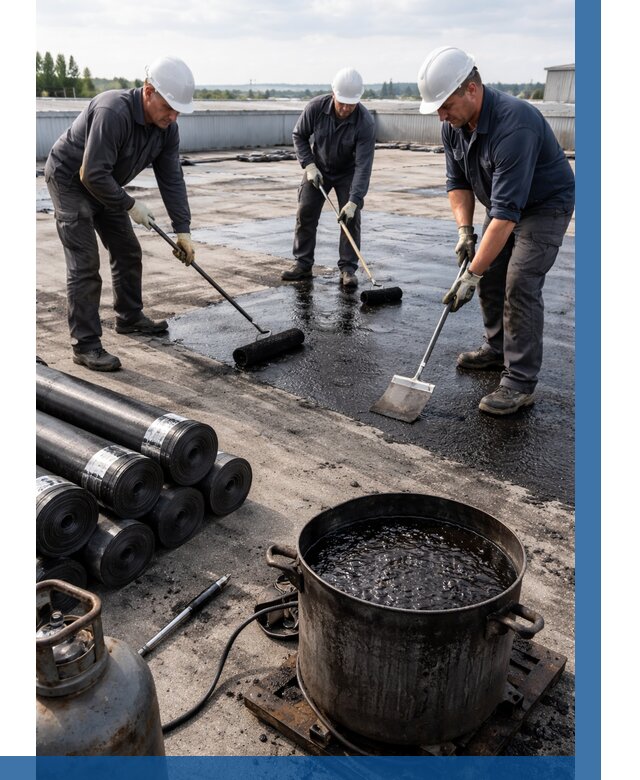 Гидроизоляция кровли мастикой в Снежинске от 624 р. | ВЫСОТНИК-Снж