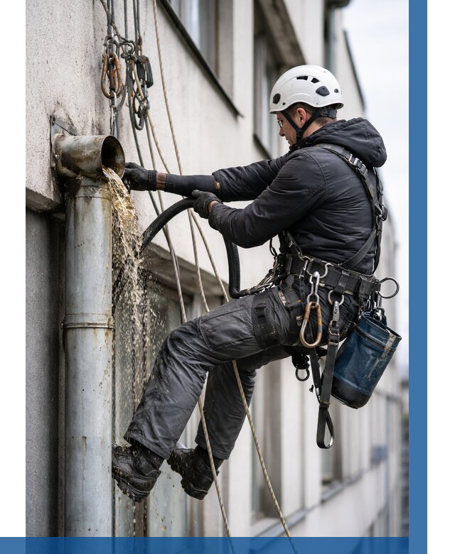 Прочистка водосточных труб в Снежинске от 3637 р. | ВЫСОТНИК-Снж