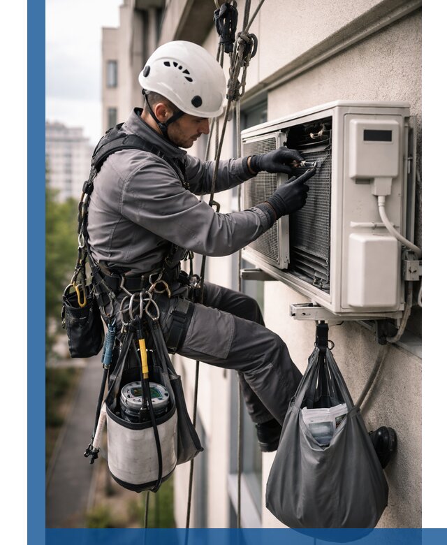 Обслуживание внешнего блока кондиционера в Снежинске профессионально