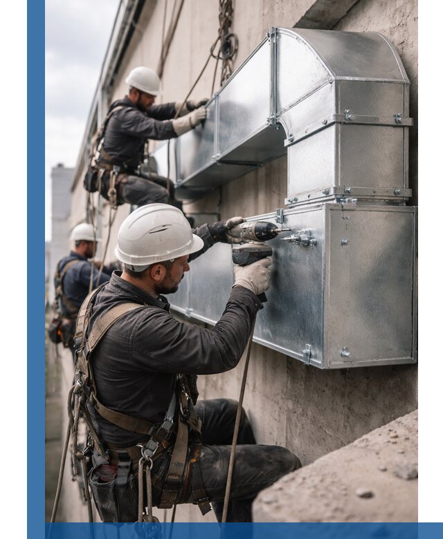 Профессиональный монтаж вентиляционных коробов в Снежинске под ключ