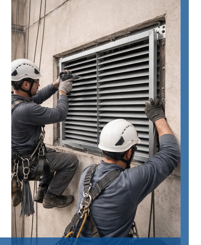 Монтаж вентиляционных решеток в Снежинске от 4676 р. | ВЫСОТНИК-Снж