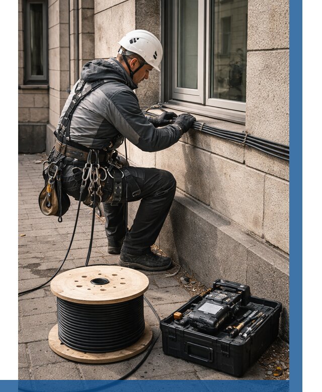 Прокладка оптоволоконного кабеля в Снежинске от 831 р. | ВЫСОТНИК-Снж