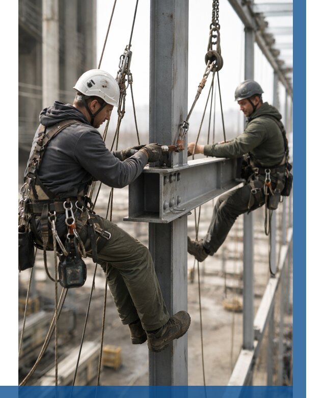 Монтаж металлоконструкций на высоте в Снежинске от 3637 р. | ВЫСОТНИК-Снж