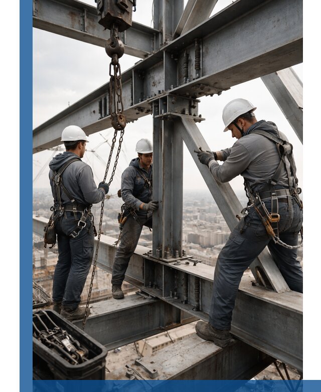 Профессиональный монтаж металлоконструкций на высоте в Снежинске