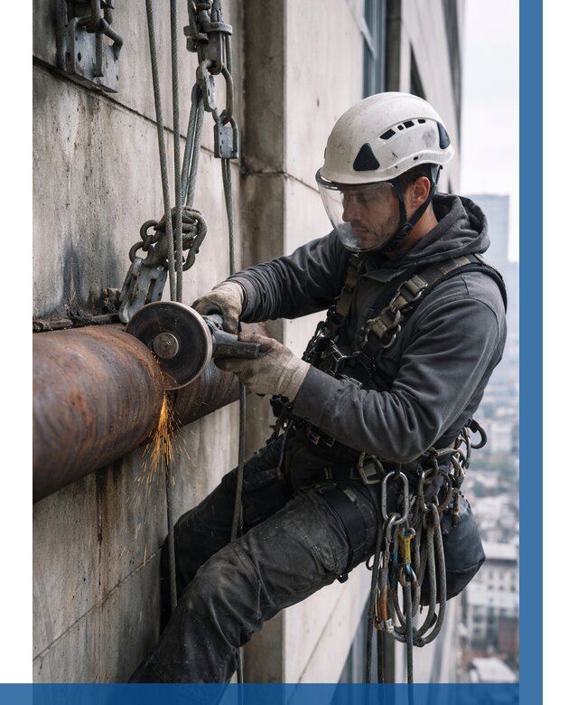 Резка металла на высоте в Снежинске по цене от 4676 р. | ВЫСОТНИК-Снж