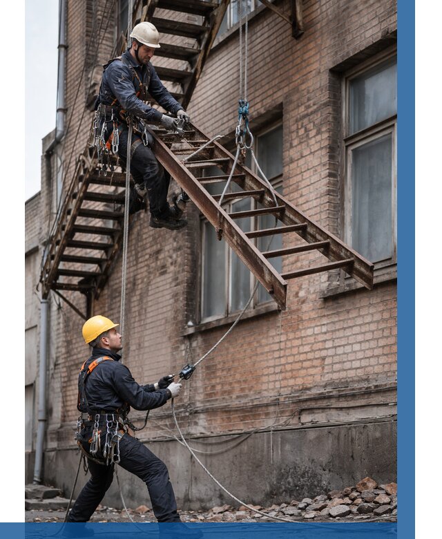 Демонтаж пожарной лестницы в Снежинске от 12470 р. | ВЫСОТНИК-Снж