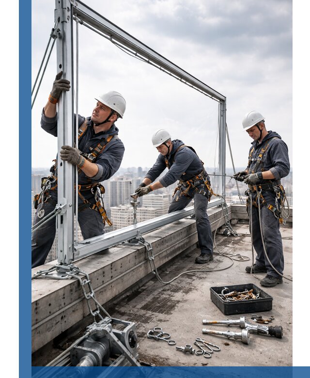 Монтаж крышных рекламных конструкций под ключ в Снежинске