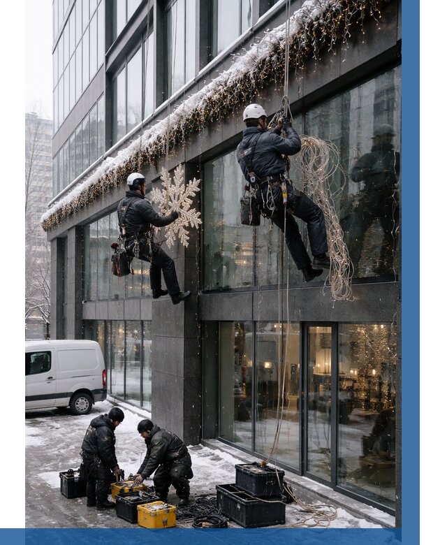 Демонтаж новогоднего оформления в Снежинске от 5716 р. | ВЫСОТНИК-Снж