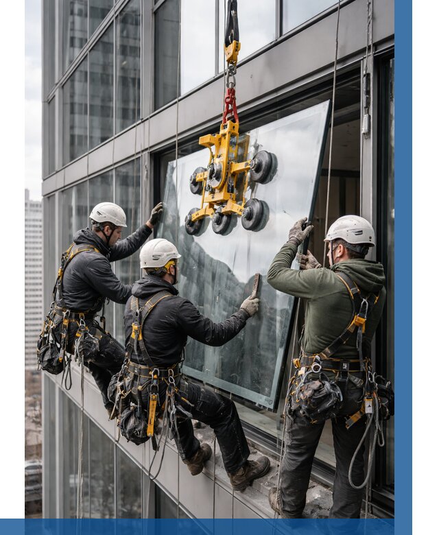 Фасадное остекление зданий под ключ в Снежинске от 10392 р. | ВЫСОТНИК-Снж