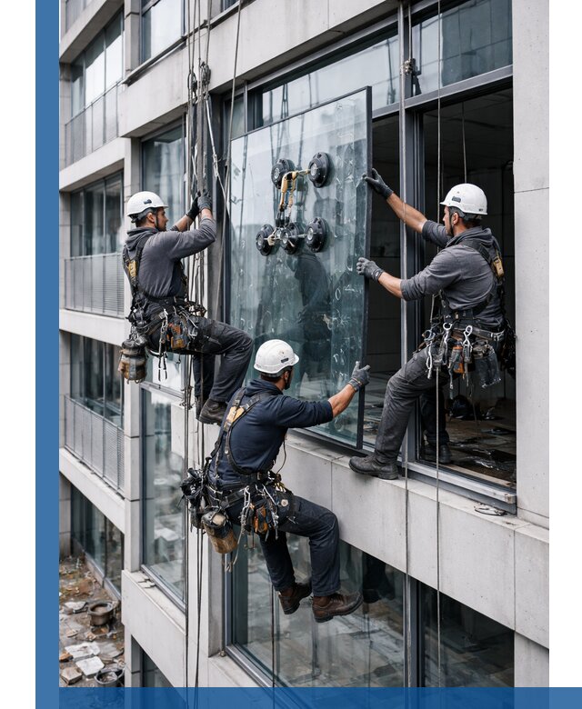 Фасадное остекление и монтаж витражей зданий в Снежинске под ключ