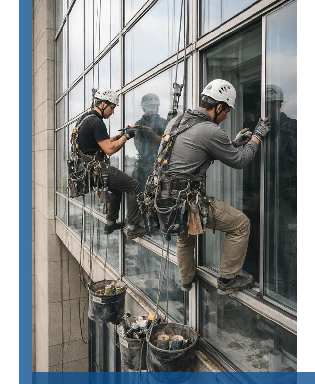 Ремонт витражных конструкций и фасадного остекления в Снежинске