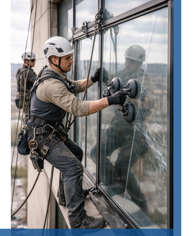 Замена стекла в витраже в Снежинске под ключ от 8833 р. | ВЫСОТНИК-Снж