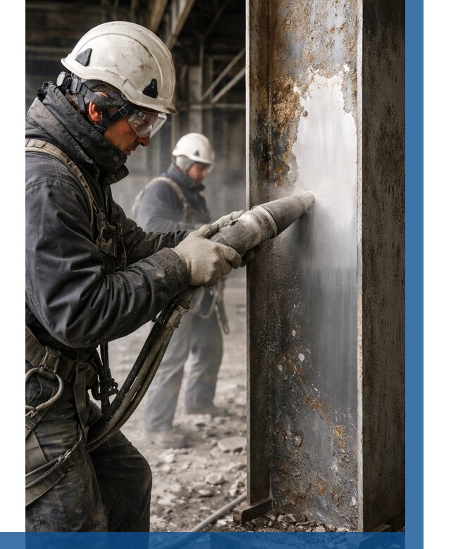 Удаление старой краски с металла в Снежинске от 468 р. | ВЫСОТНИК-Снж