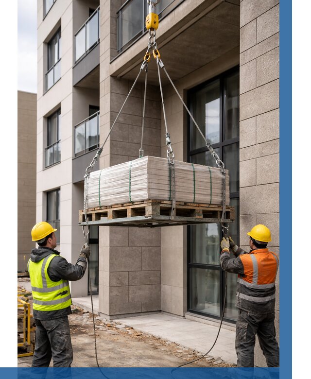 Подъем керамогранита на этаж в Снежинске от 3637 р. | ВЫСОТНИК-Снж