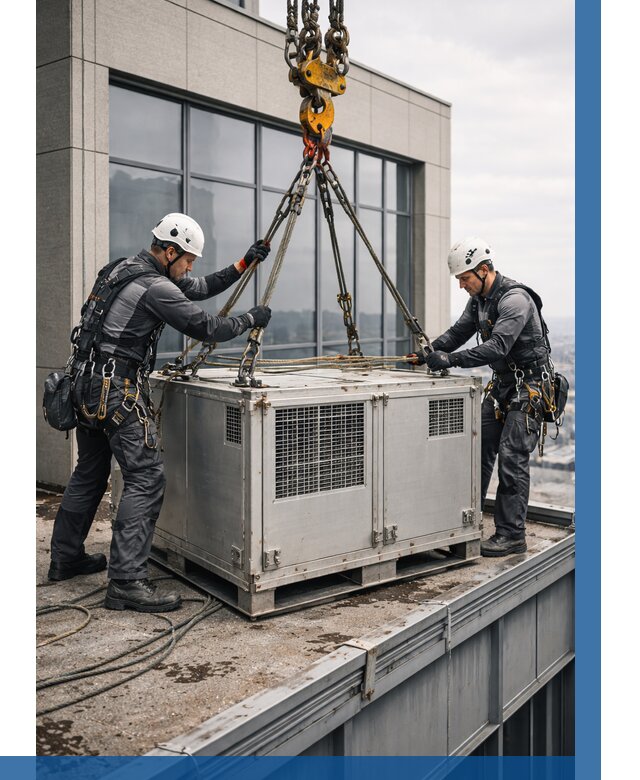 Такелажные работы на высоте в Снежинске от 8314 р. | ВЫСОТНИК-Снж