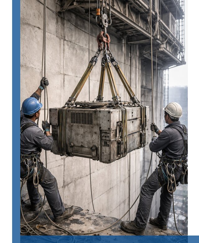 Такелажные работы на высоте, подъем и монтаж грузов в Снежинске