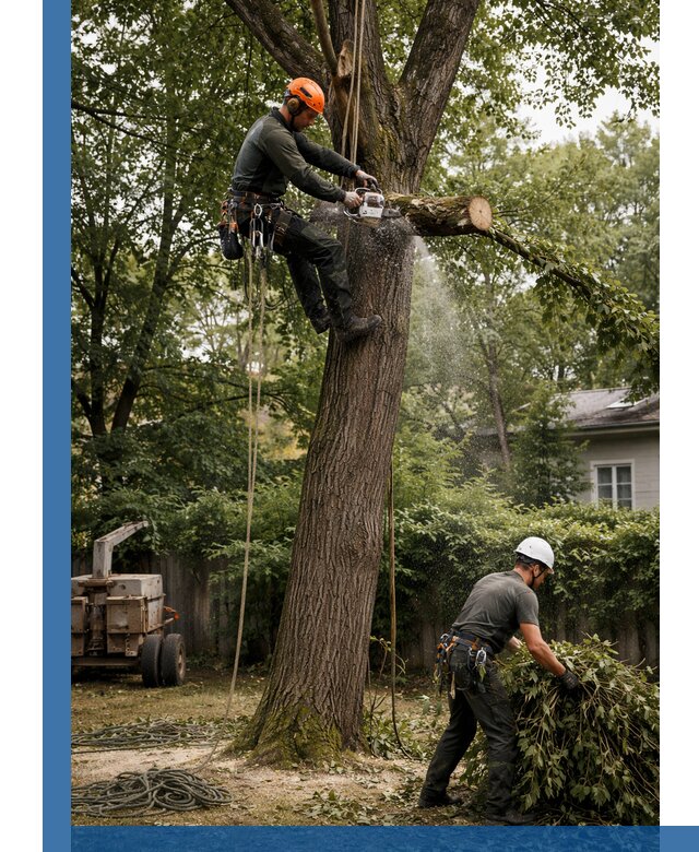 Кронирование деревьев в Снежинске, безопасная высотная обрезка