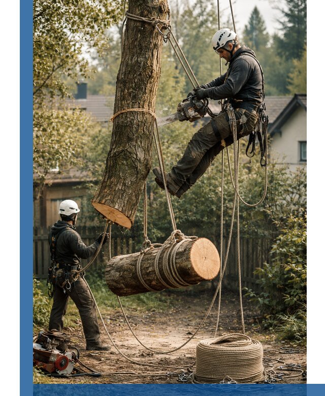 Валка деревьев частями в Снежинске, безопасно и аккуратно