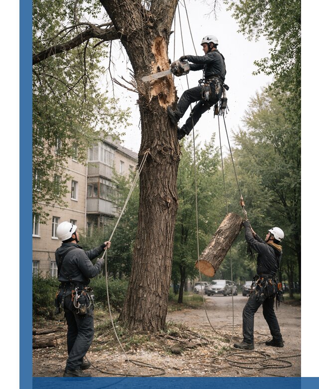 Срочное удаление аварийных деревьев в Снежинске с гарантией безопасности