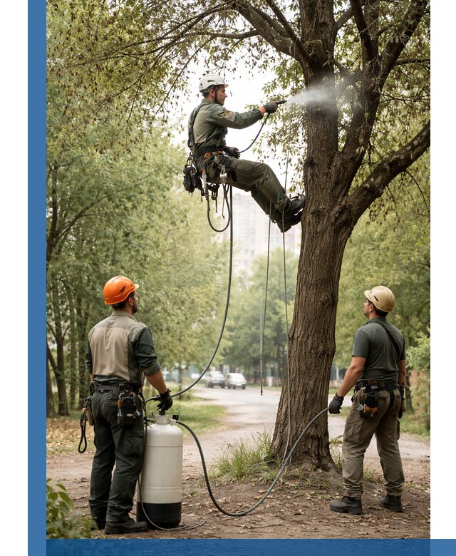 Обработка деревьев от вредителей в Снежинске профессиональная защита